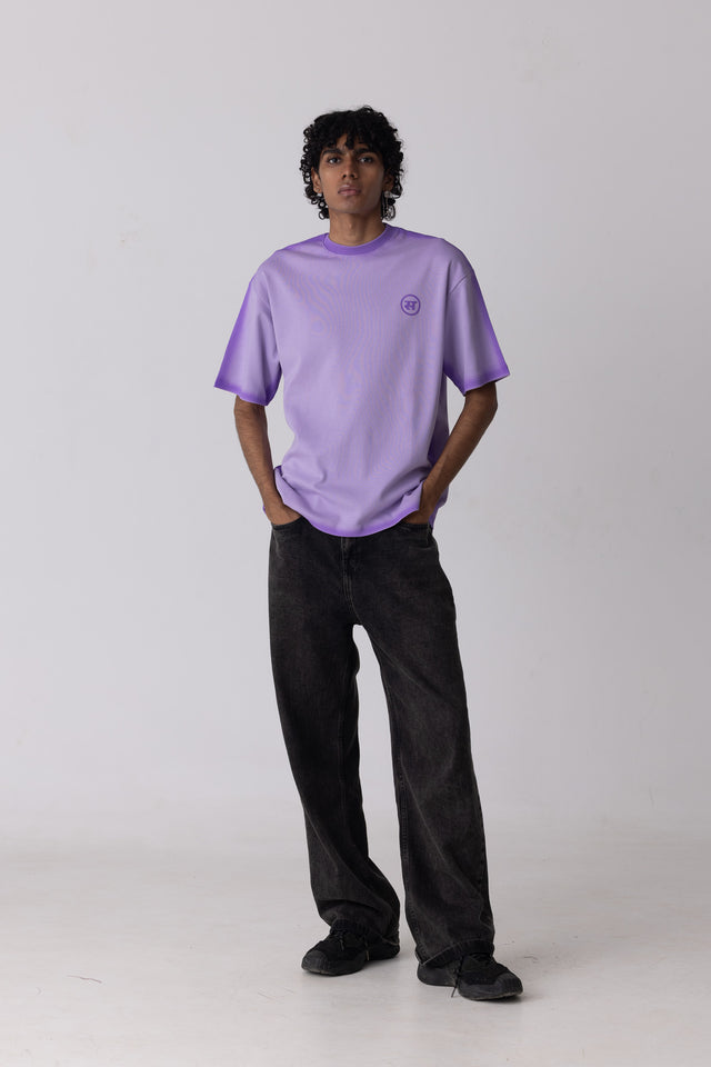 Airbrushed T-shirt in Purple