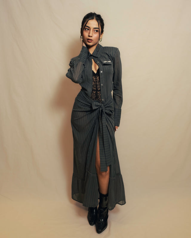 Wrapped Skirt in Green