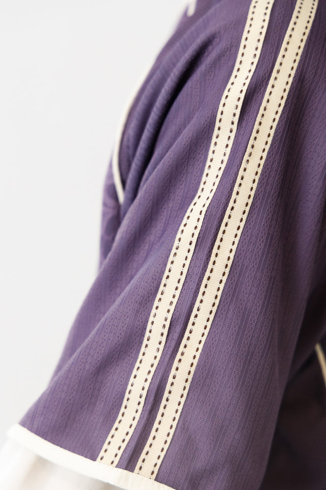 Lace Jersey In Purple