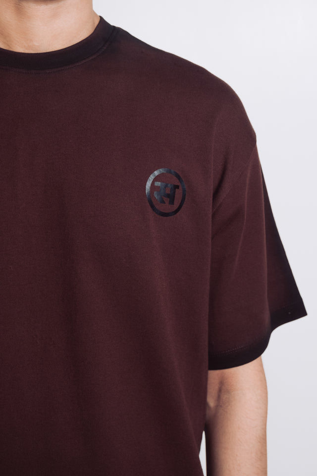 Airbrushed T-Shirt in Brown
