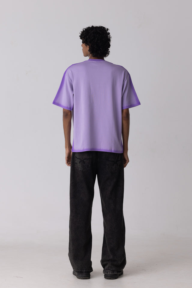 Airbrushed T-shirt in Purple