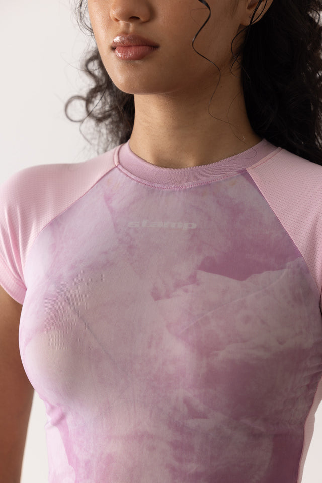 'Embrace' Baby Tee in Pink