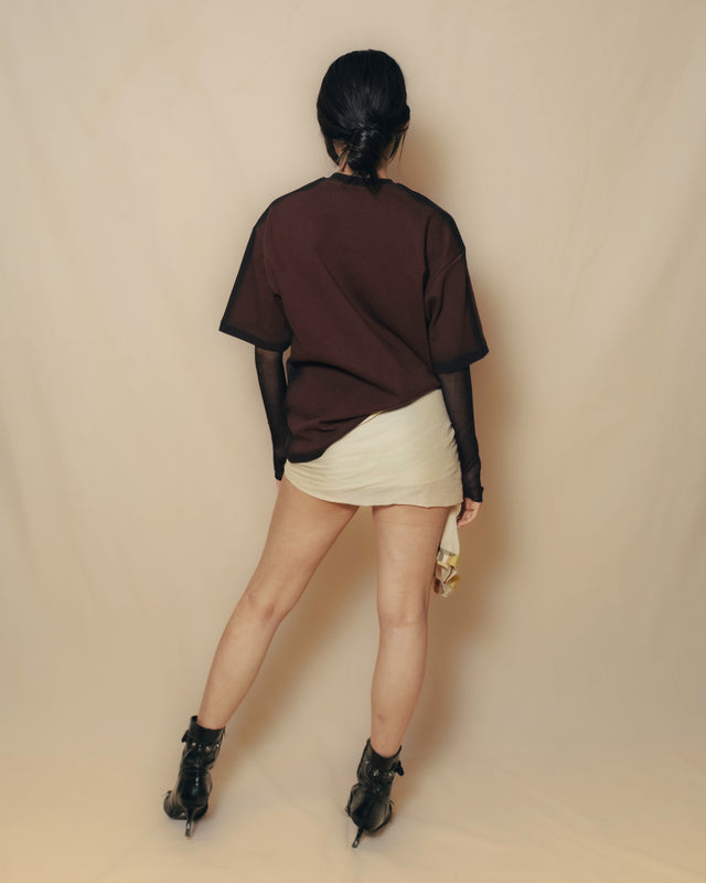 Airbrushed T-Shirt in Brown