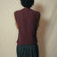 Maroon Knitted Cord Vest