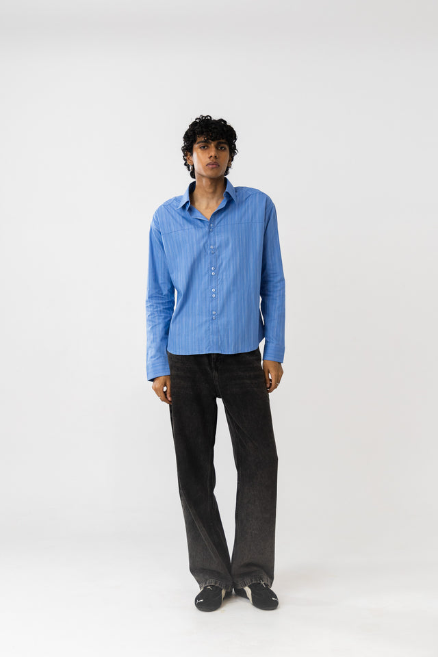Two Tone Shirt in Blue