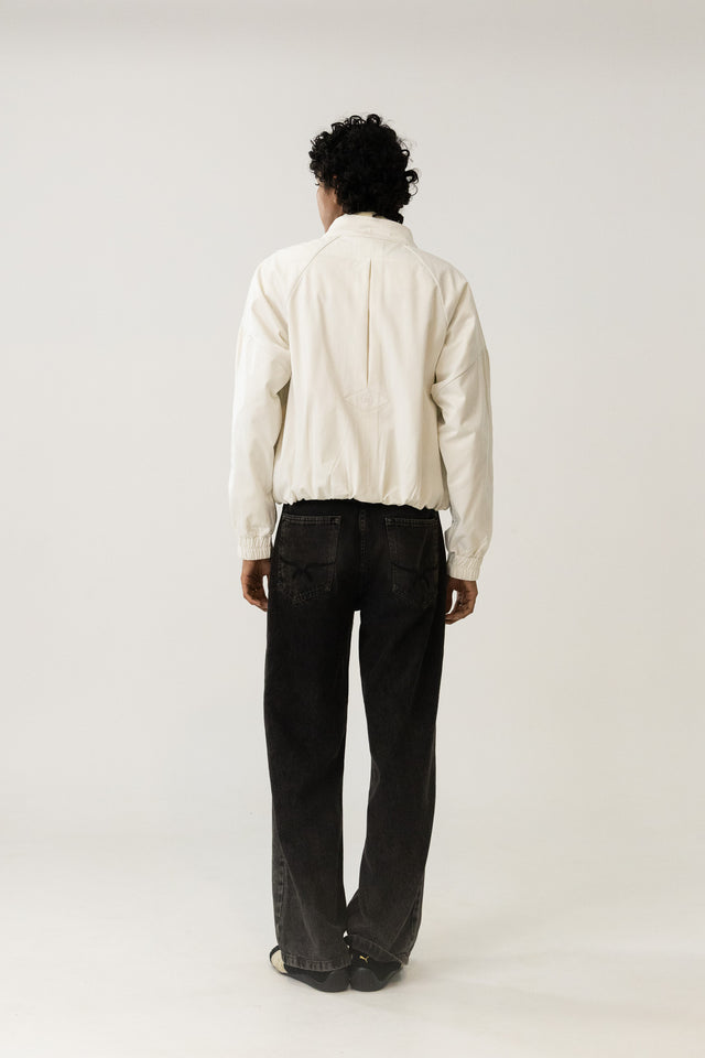 Panelled Raglan Jacket In Ecru