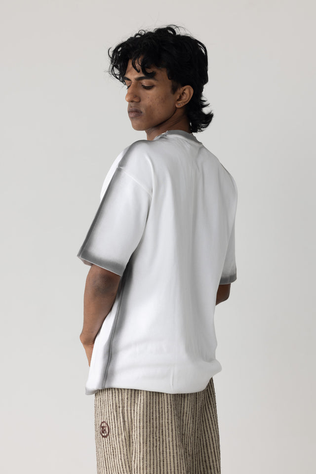 Airbrushed T-Shirt in White
