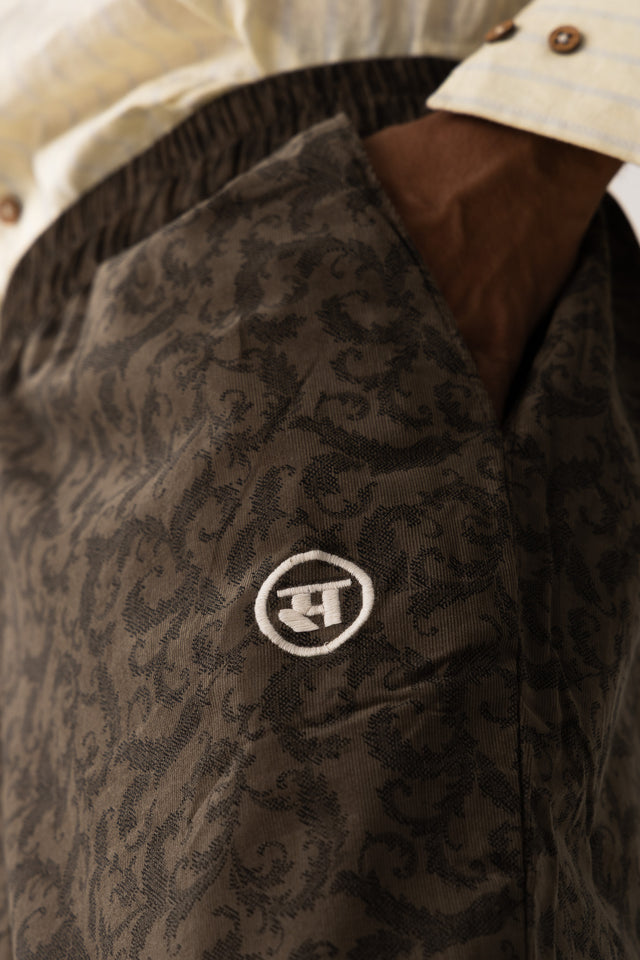 'Ivy' Jacquard-Woven Pants