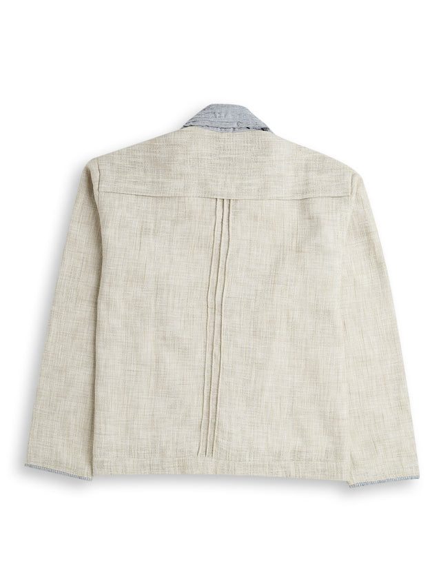 2 of 2 Jute Linen Jacket in Sand Yellow