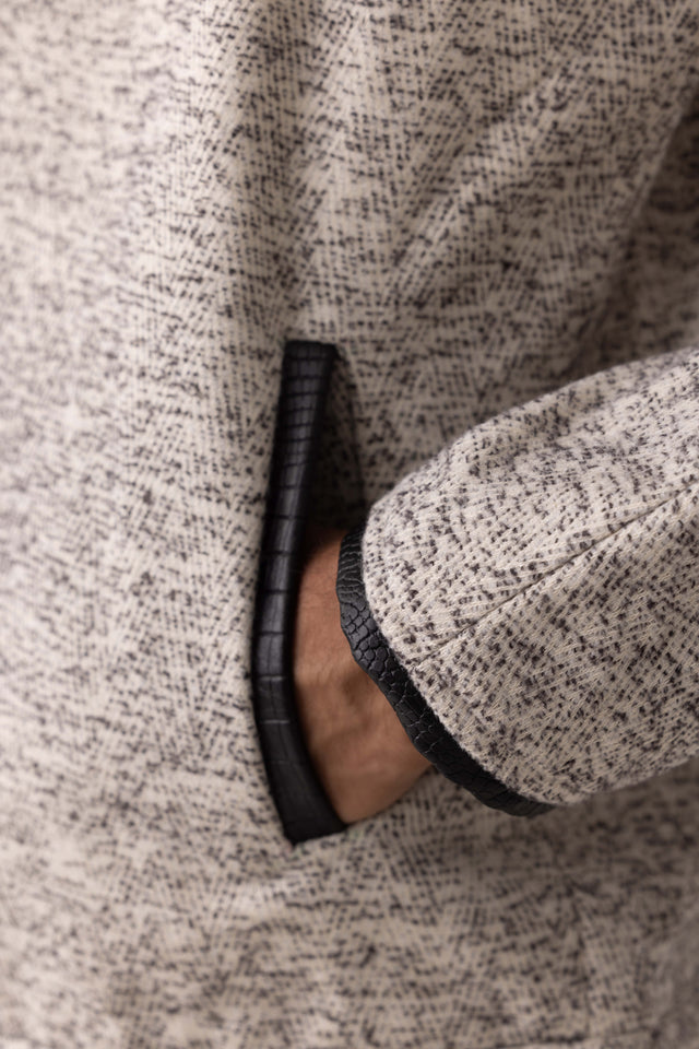 Spotted Jute Linen Jacket