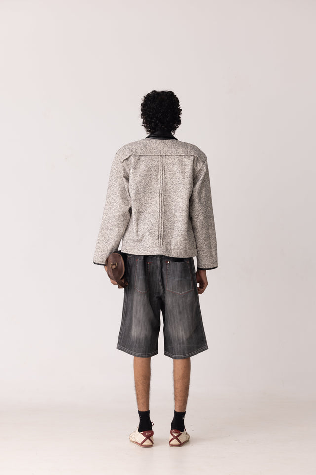 Spotted Jute Linen Jacket