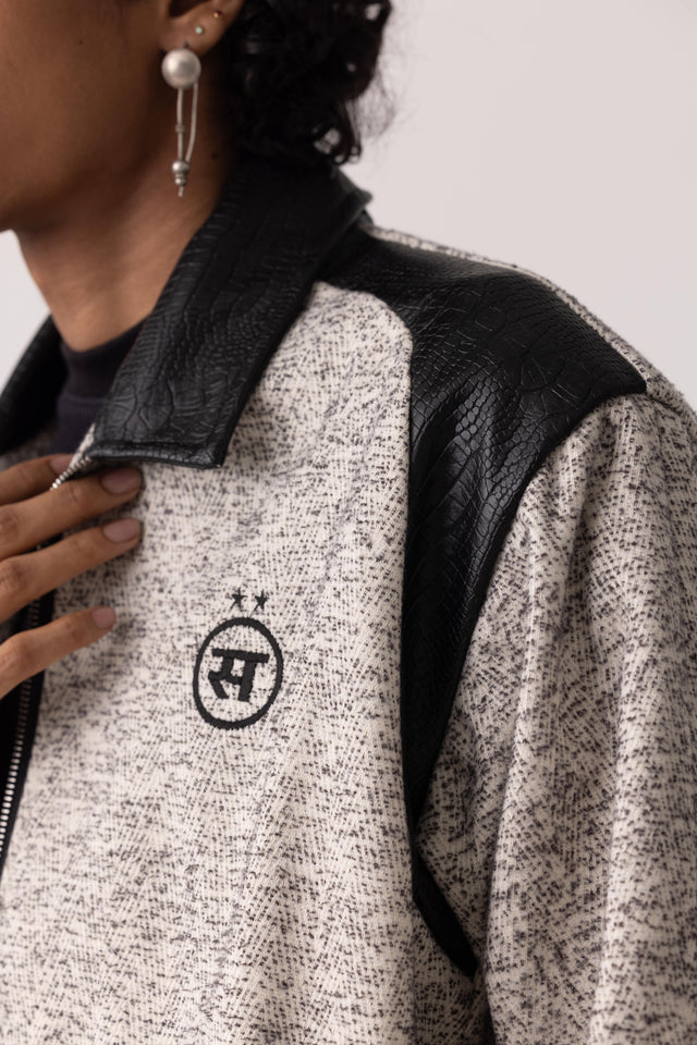Spotted Jute Linen Jacket