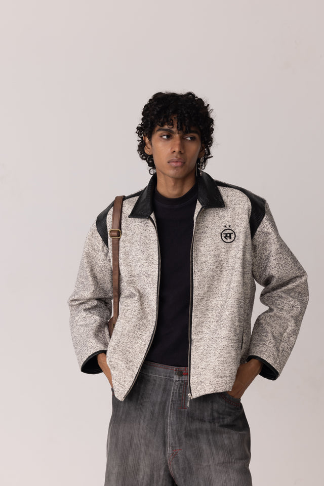 Spotted Jute Linen Jacket