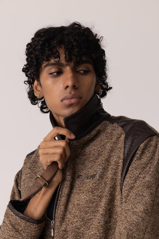 Almond Jute Linen Jacket