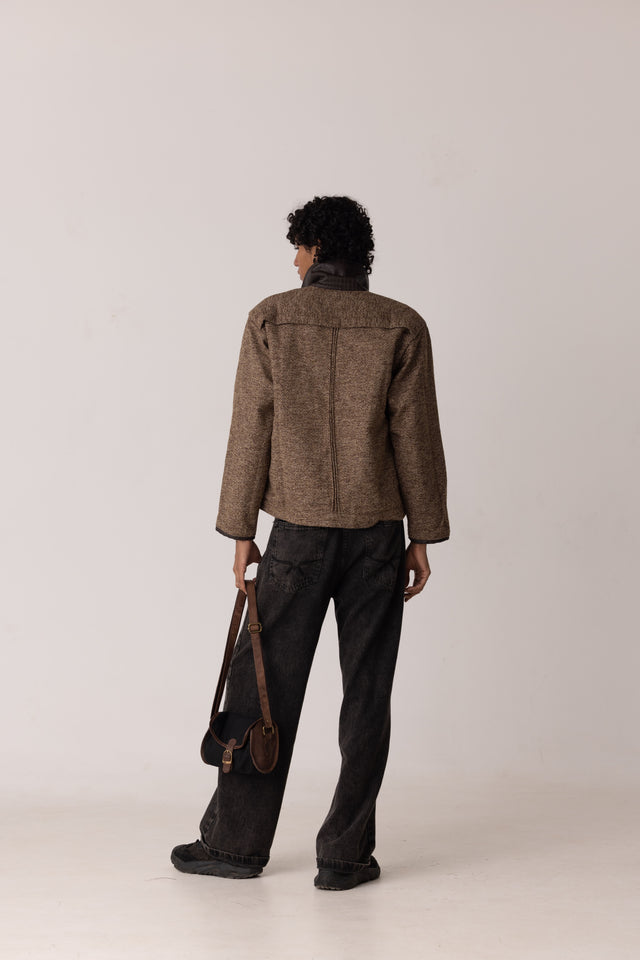 Almond Jute Linen Jacket