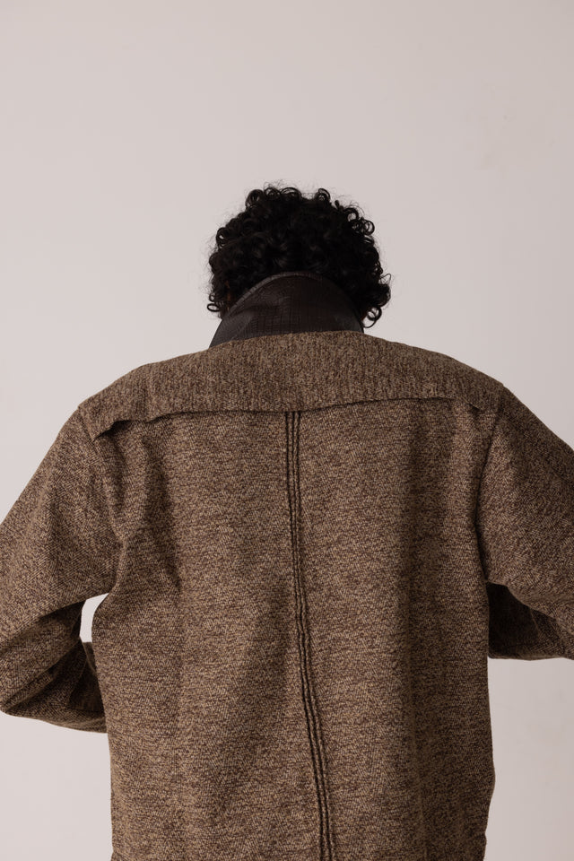 Almond Jute Linen Jacket