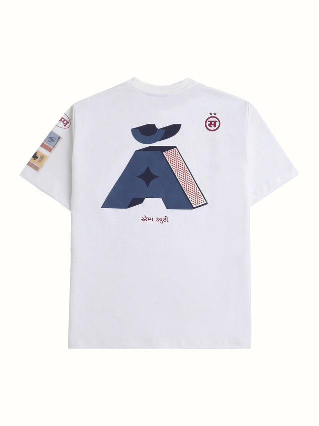 Padmini Matchbox Racer T-shirt in Off-White