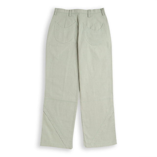 Ankle Cut Trousers in Green
