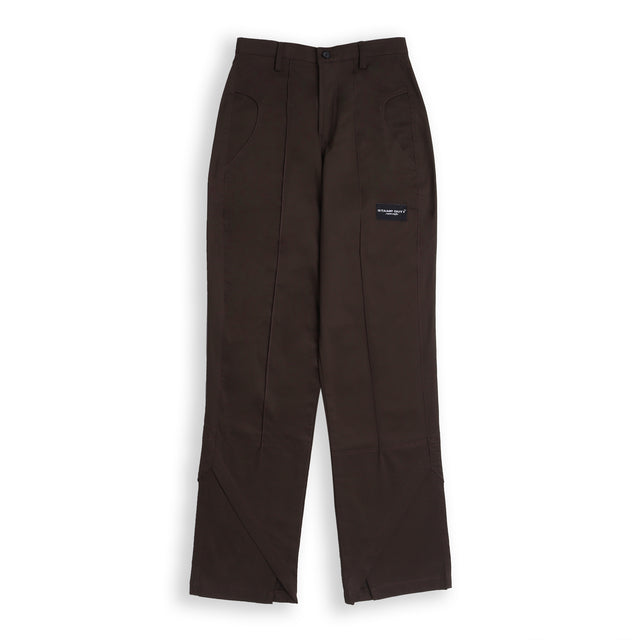 Ankle Cut Trousers in Brown