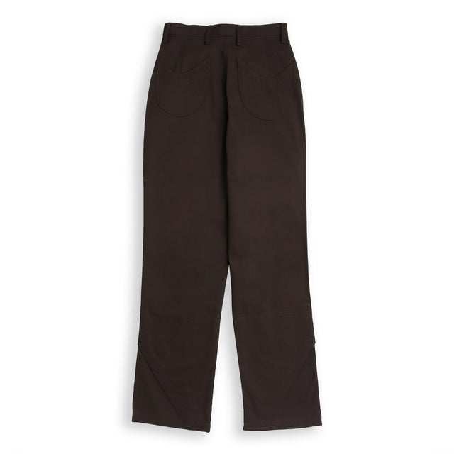 Ankle Cut Trousers in Brown