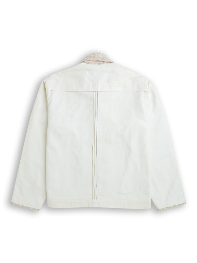 4 of 4 Jute Linen Jacket in White