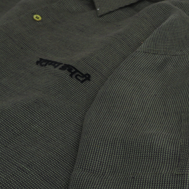 Textured Half-Sleeve Shirt in Green