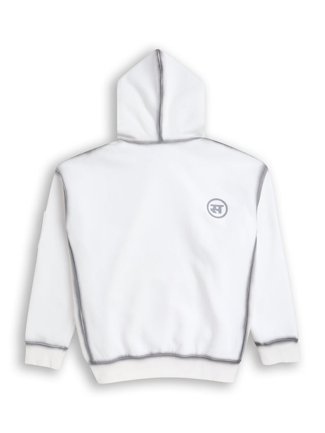Airbrushed Utility Hoodie In Off-White