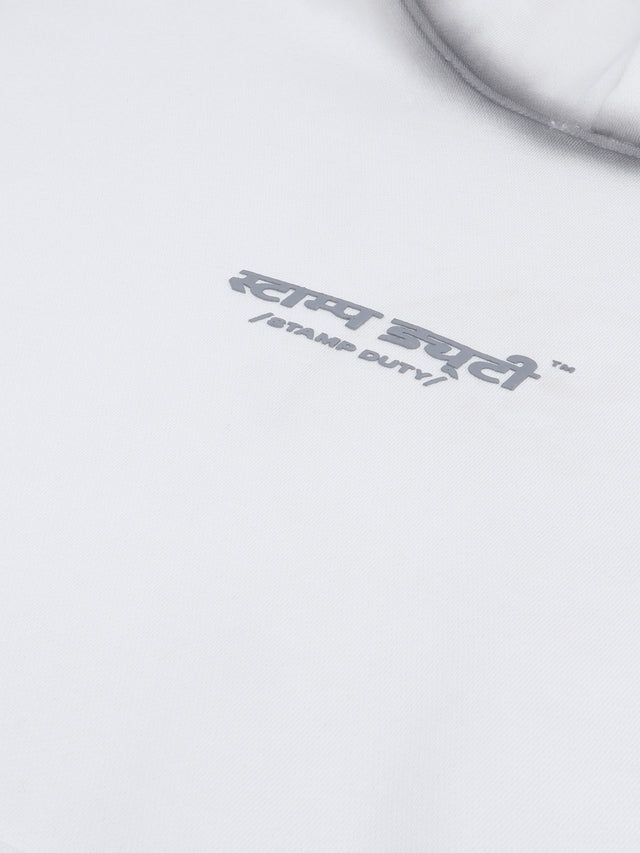 Airbrushed Utility Hoodie In Off-White
