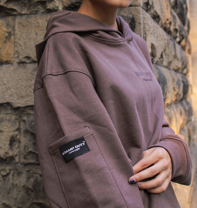 Utility Hoodie in Brown