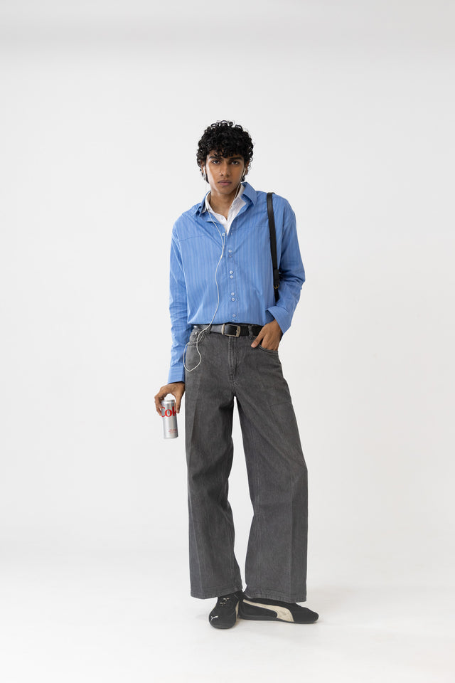 Two Tone Shirt in Blue