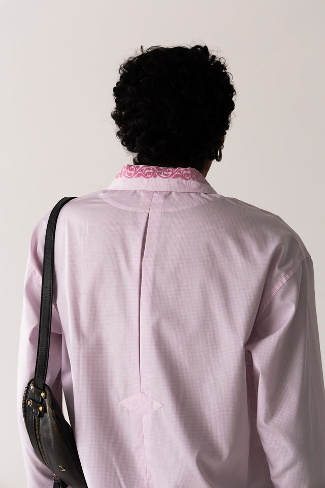 Kurta Shirt in Baby Pink