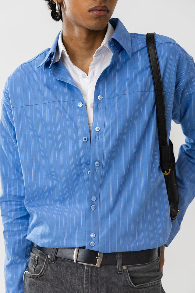 Two Tone Shirt in Blue