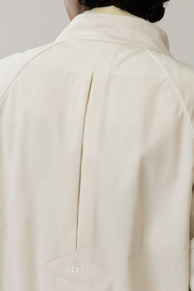 Panelled Raglan Jacket In Ecru