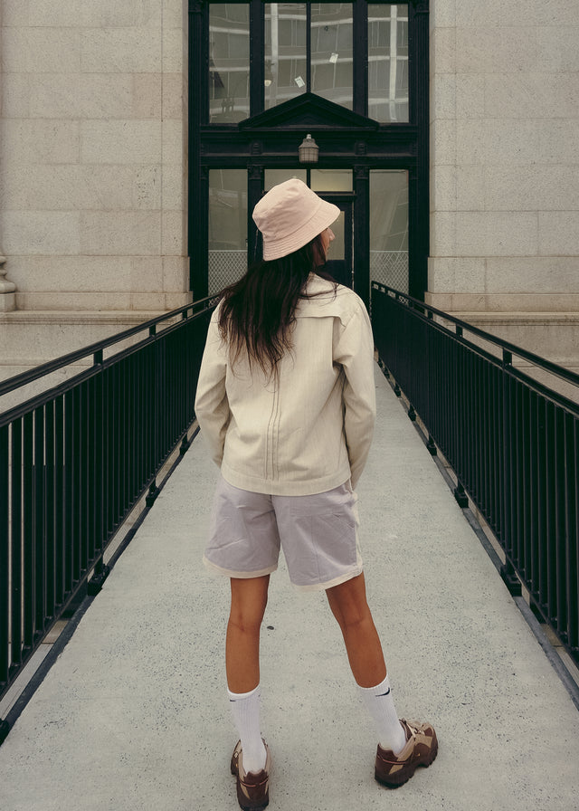 Jute Linen Jacket in Beige