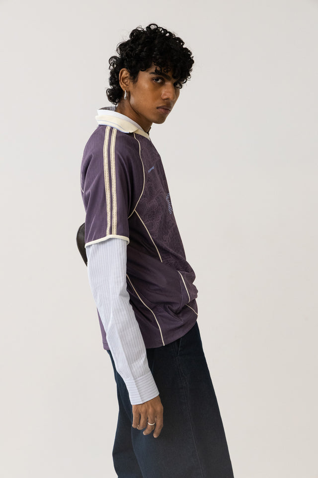 Lace Jersey In Purple