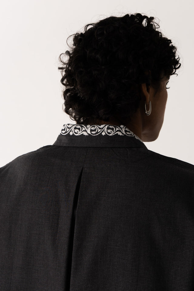 Kurta Shirt in Black