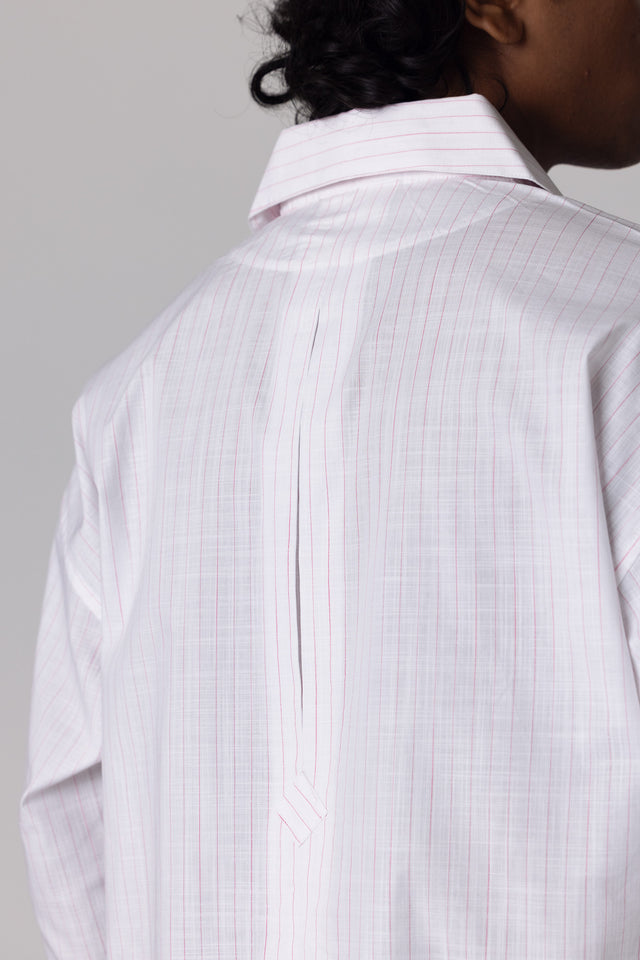 Double Collar Shirt in Chalk