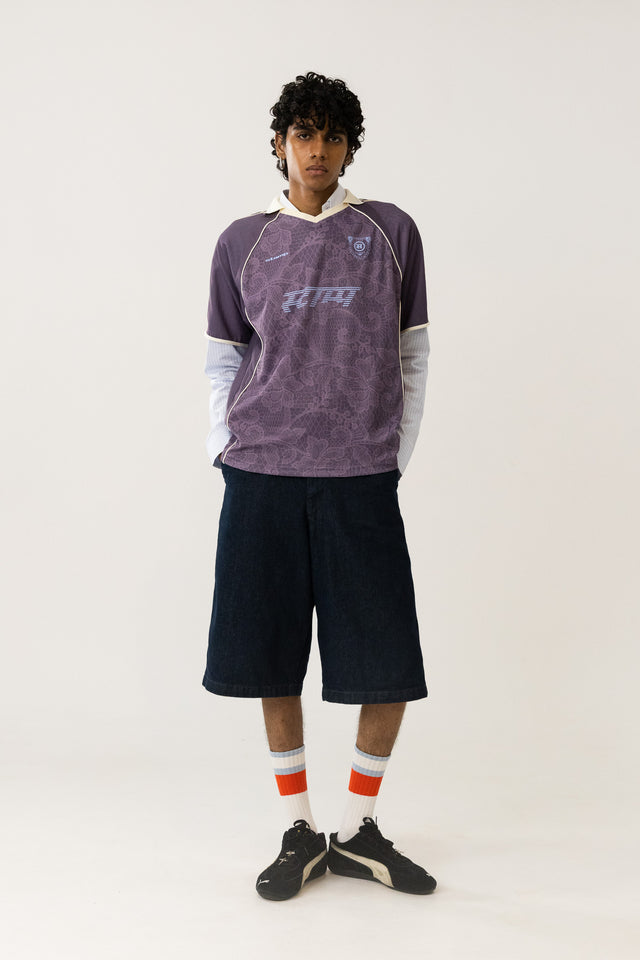 Lace Jersey In Purple