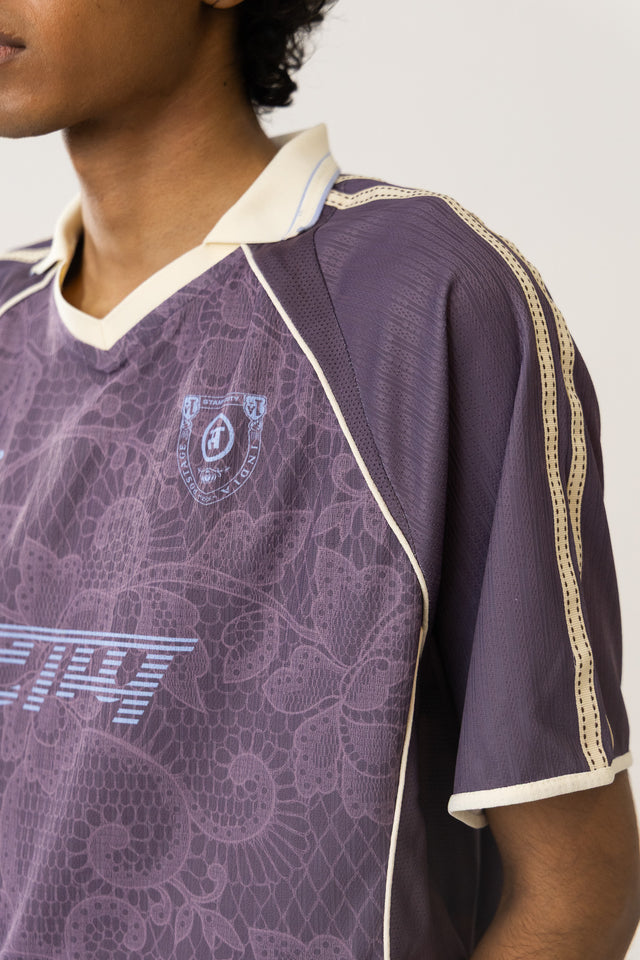 Lace Jersey In Purple