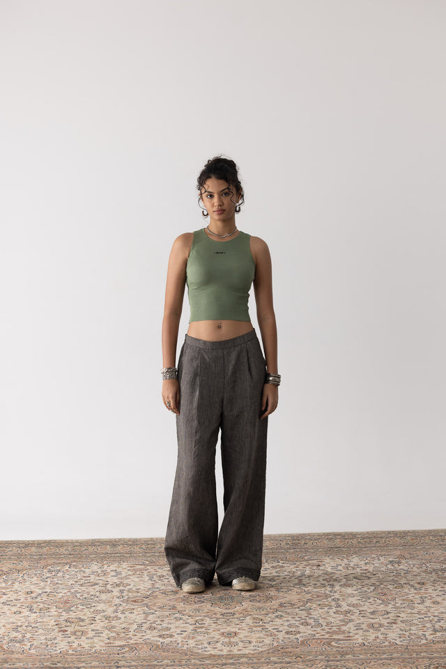Tuck-Knit Tank in Pista