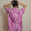 Printed Camp Collar Shirt In Pink