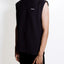 Knitted Cord Vest in Black