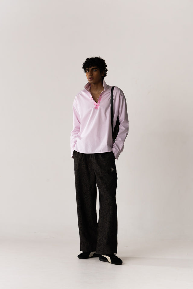 Kurta Shirt in Baby Pink