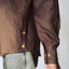 Oversized Linen Shirt in Brown