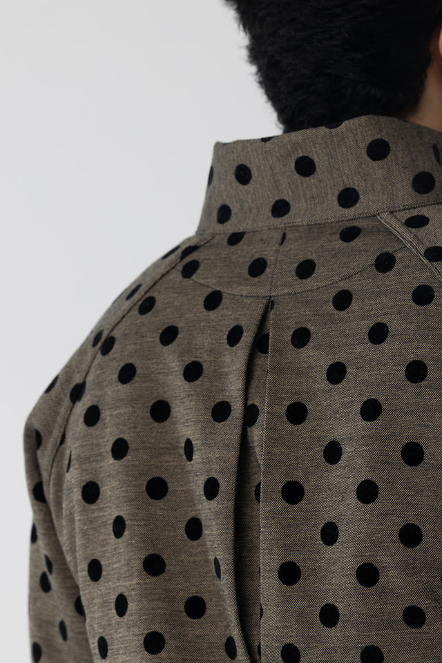 Ash Grey Dotted Quarter-Zip