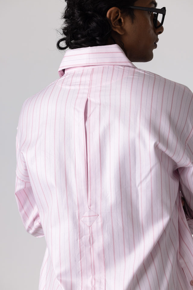 Double Collar Shirt in Rose