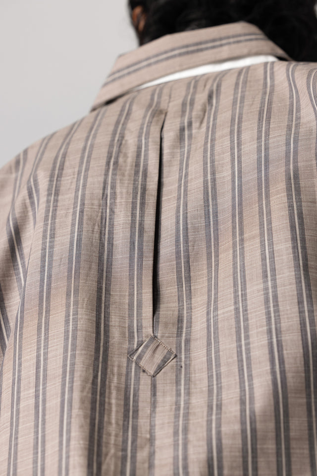 Double Collar Shirt in Brown