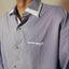 Overdyed Double Collared Shirt in Purple