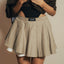 Fluted Skirt In Biege