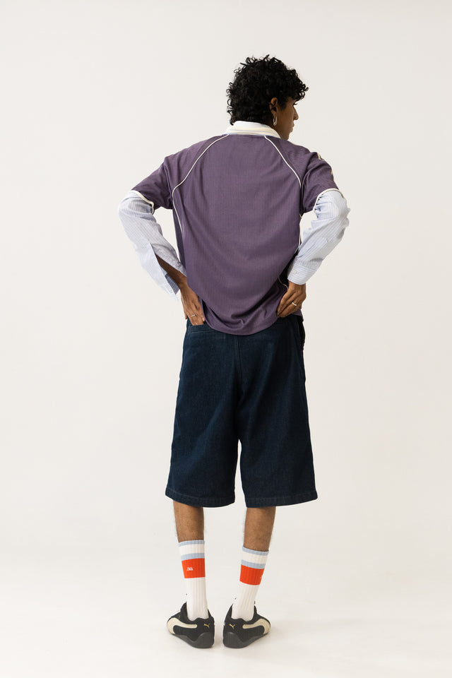 Lace Jersey In Purple
